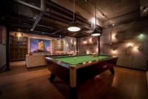 Pool table and cinema